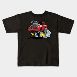 Muscle Car Cartoon Kids T-Shirt